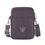 Bag In Enterprise Multi-Compartment Crossbody Phone Bag For Women – Stylish & Compact Zippered Pouch With Adjustable Strap, Available In 8 Trendy Colors For Everyday Use (Purple)