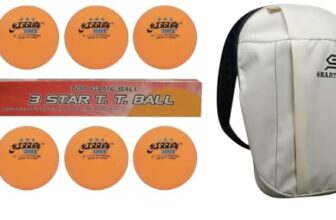 Dhs Tt Ball 40Mm 3 Star Orange (6 Pcs Box) 30 Pcs With Smart Pro Tt Special Cover Speed Beige