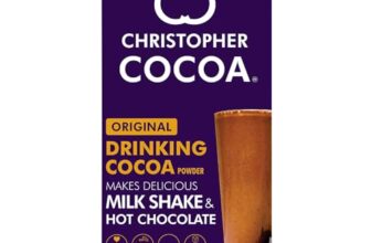 Christopher Cocoa Hot Drinking Chocolate Powder With Dark Chocolate Buttons 1Kg