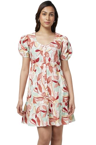 Honey By Pantaloons Women’S Above The Knee Dress Rust