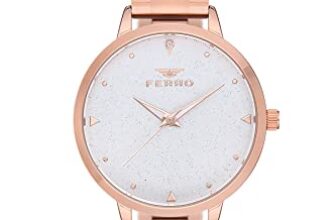 Ferro Analog Silver Dial Women’S Watch-F21076A-116-C