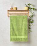 Himêya 100% Cotton Towels For Bath | Towels For Bath Large Size |Soft & Absorbent | 500 Gsm |70 Cms X 140 Cms – Olive Green -Pack Of 1
