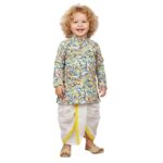 A.T.U.N. (All Things Uber Nice) Multi Color Swirls Kurta & Dhoti Set