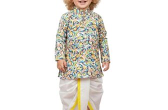 A.T.U.N. (All Things Uber Nice) Multi Color Swirls Kurta & Dhoti Set