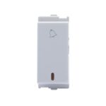Wipro Northwest Venia 6A Bell Push With Indicator, White (Pack Of 10)