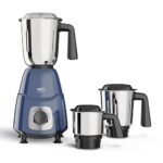 Milton Ascent Mixer Grinder, Isi Certified, Grindstone Blade Technology, 3 Jar, 800 W (22000 Rpm), 5 Yr Motor Warranty, 2 Yr Product Warranty I Blue