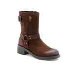 U.S Polo Assn. Womens Sabrina Engineer Boots – (Uk3) (Us4) (1Fd24985K06)
