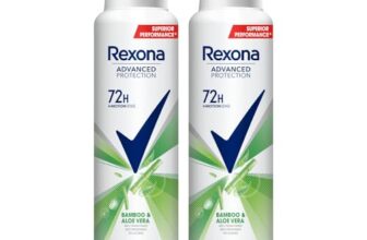 Rexona Advanced Protection Bamboo & Aloe Vera With Motionsense | 0% Alcohol | 72H Non Stop Protection | For Women | 200 Ml (Pack Of 2)