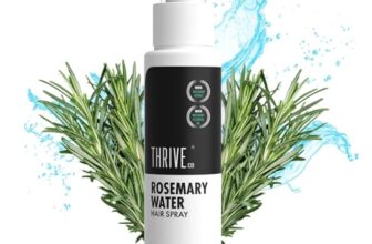 Thriveco Rosemary Water Hair Spray With 100% Natural Rosemary Extract, Rice Water & Hyaluronic Acid For Hair Growth, Hair Fall Control, Conditioning & Shine, Men & Women, 100Ml