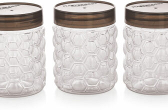 Master Cook Plastic Utility Container  – 600 Ml(Pack Of 3, Clear)