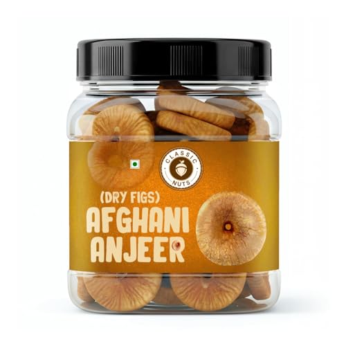 Classic Nuts Afghani Anjeer (Dried Figs) – Natural, Sun-Dried, Handpicked | Rich In Fiber, Calcium & Antioxidants | Healthy Dry Fruit Snack (1Kg)