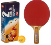 Dhs Tt Ball 40Mm 2 Star Orange (10 Pcs Box) 30 Pcs With Smart Pro Tt Bat Moon