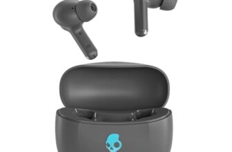 Skullcandy Ink’D True Wireless Earbuds, 48Hr Battery + Rapid Charge, Quad-Mic Enc, Multipoint Pairing, 10Mm Drivers, Low Latency, Sweat & Water Resistant, Bluetooth V5.4 -Gery Matte