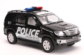 Centy Toys Plastic Police Interceptor Fortune Pull Back Car, Number Of Pieces: 1, Black, Kid