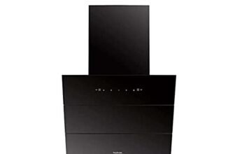 Hindware Smart Appliances | Skyla 60 Cm Chimney | 1350 Cmh | Auto Clean | Slant Design | Filterless | Touch Control, Motion Sensor | 10 Yrs Warranty On Motor & 2 Yrs On Product (Black)