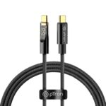 Ptron Solero 80W Type-C To Type-C Fast Charging Usb Cable, Compatible With Samsung, Oneplus, Oppo, Vivo,Xiaomi & Other Devices, Unbreakable Nylon Braid & 480Mbps Data Sync Speed (1M, Jet Black)