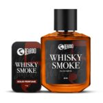 Beardo Whisky Smoke Solid Perfume 10G, & Whiskey Smoke Perfume 50Ml (Set Of 2) | Strong & Long Lasting Fragrance | For Date Night | Rich And Lasting Fragrance Combo For Men, Ideal For Daily Use
