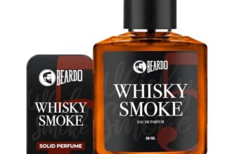 Beardo Whisky Smoke Solid Perfume 10G, & Whiskey Smoke Perfume 50Ml (Set Of 2) | Strong & Long Lasting Fragrance | For Date Night | Rich And Lasting Fragrance Combo For Men, Ideal For Daily Use