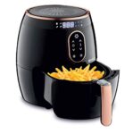 Koryo 2.6L Air Fryer With Digital Display, 1350W, Touch Control, Multiple Cooking Attachments: Silicon Cup Cake Moulds, Silicon Brush, Pizza Pan, Cake Barrel And Recipe Book (2.6 Litres, Khf4420)