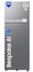 Samsung 330 L, 2 Star, Convertible 5-In-1, Digital Inverter, Frost Free Double Door, Wifi Enabled Bespoke Ai Refrigerator (Rt34Dg5A2Bslhl, Ez Clean Steel/Real Steel, Silver)