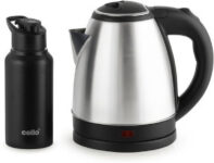 Cello Quick Boil Lifestyle Kettle 1.5 L + Sippa 500 Ml Stainless Steel Water Bottle Electric Kettle(1.5 L, Silver)