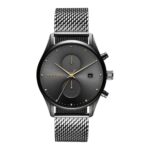 Mvmt Voyager Qtz Multifunction Grey Round Dial Men’S Watch|Stainless Steel Material|Grey Color Band – 28000175