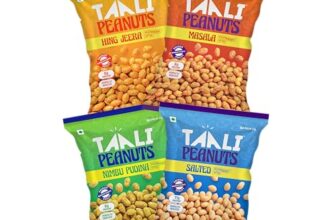Taali Roasted Peanuts | Try All Flavors | Crunchy Healthy Snacks | No Trans Fat, Gluten Free, Roasted Not Fried (Pack Of 4 X 140/150 Gms)(Weight May Vary)