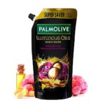 Palmolive Luminous Oils Invigorating Liquid Hand Wash, 750Ml Refill Pack With Macadamia Oil And Peony Extracts