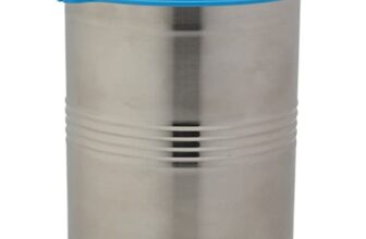Signoraware Modular Stainless Steel Container Round 4500Ml, Set Of 1,Blue