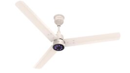 Polycab Wizzy Plus Led 1200Mm Bldc Ceiling Fan With Remote|Bee 5 Star Rated, Higher Air Delivery|Led Indicator,Reverse,Boost,Sleep And Breeze Mode,Free Installation |3 Years Warranty (Beige Rosegold)