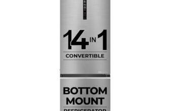 Haier 325 L 3 Star Frost Free Bottom Mount Double Door Refrigerator|Convertible 14-In-1|Jhukna Mat-Bottom Freezer|Digital Display Panel|Triple Inverter|Twist Ice Maker (Heb-333Ds-P, Dazzle Steel)