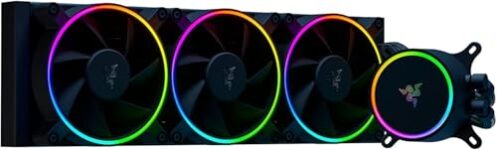 Razer Hanbo Chroma Rgb All-In-One Liquid Cooler: Ultimate Aio Design – Quiet Fans – Silent Cooling – Pwm Fan Controller Support – Argb Pump Cap – 360Mm-Rc21-01770200-R3M1