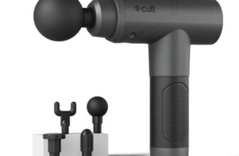 Cult Impact Pro Gun Whole_Body Massager, 4500Mah Battery, 6 Speed Intensities, Deep Tissue Pain Relief, Multicolour