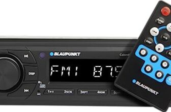 Blaupunkt Car Stereo Colombo-130Bt Digital Media Receiver, 1 Din, 4X50 Watts With Dual Usb Ports (Music & Charging), Bluetooth, Aux In, Fm, Hands Free Calling & Remote Control