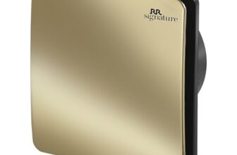 Rr Signature Vento Fresh Luxura 150 Mm Exhaust Fan For Kitchen, Bathroom | Silent, Compact Design, Easy Install | Thermal Fuse | High Speed 100% Powerful Copper Motor | 2 Year Warranty [Gold]