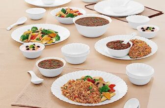 Larah By Borosil Plain White Silk Series Opalware Dinner Set | 27 Pieces For Family Of 6 | Microwave & Dishwasher Safe | Bone-Ash Free | Crockery Set For Dining & Gifting | Plates & Bowls | White