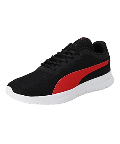 Puma Mens Maximal Comfort Black-High Risk Red Walking Shoe – 10 Uk (37902701)