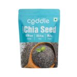 Coddle Chia Seeds 500G | 100% Clean & Natural Chia Seeds | Rich In Omega-3, Calcium, Protein & Fibre | Gluten Free Superfood For Hydration, Smoothies & Pudding | Winter’S Healthy Snack, Republic Day Offar