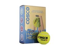 Cosco Rubber Light Cricket Tennis Ball Yellow (Pack Of 6)