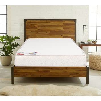 Centuary Mattresses Sleepables | 7 Years Warranty | 5-Inch Queen Size Dual Comfort Hard And Soft Reversible Roll Pack High Resilience (Hr) Foam Mattress (75X66X5)