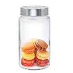 Treo By Milton Radius Glass Jar, 1000 Ml, Transparent | Storage Jar | Multipurpose Jar | Modular Kitchen
