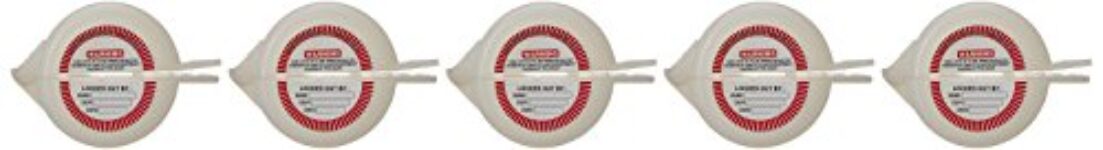 Aktion Safety Gate Valve Lockout Device Ak-Mosroom Push Lockout, White (Pack Of 5)
