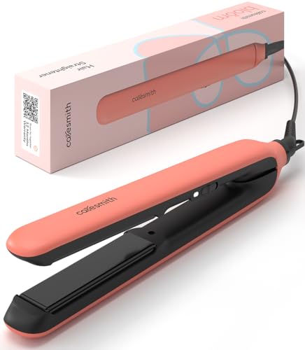 Caresmith Bloom Hair Straightener For Women | 4H Hardened Ceramic Plates For Toughness | Heats To 220 C In 1 Min | Flexible Floating Plates | Ultra-Light