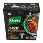 Knorr Korean Meal Pot- Spicy Jjajangmyeon Ramen Noodles | Korean Noodles | Microwave Only| Vegetarian| 140 Gm L Pack Of 1