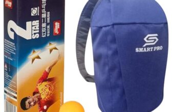 Dhs Tt Ball 40Mm 2 Star Orange (10 Pcs Box) 20 Pcs With Smart Pro Tt Special Cover Speed Blue