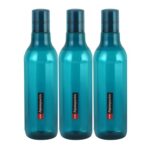 Cello Aqua Sparkle Bottle Set Of 3, 1000Ml, Green | 100% Food Grade | Leak Proof And Break Proof | Perfect For Staying Hydrated At The School, College, Work And Outdoor Adventures Water Bottle