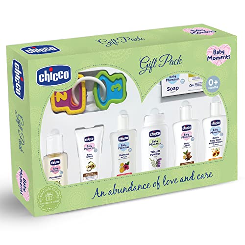 Chicco Baby Moments Delight Set Green, Gift Set For Babies, 0M+