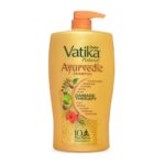 Dabur Vatika Ayurvedic Shampoo – 1 L | For Strong & Healthy Hair | No Parabens | For All Hair Types | Power Of Dus Poshan For 10 Hair Problems