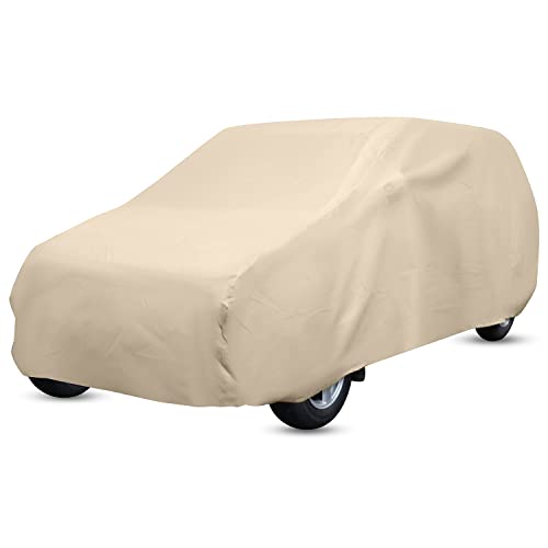 Amazon Brand – Solimo 7 Seater Car Cover, Beige (Innova, Innova Crysta, Ertiga, Marazzo, Etc.), For Car