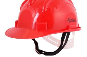 Aktion Ak H11_Red Safety Helmets Nape Type, Is 2925:1984 Color: Red, Pack Of 20